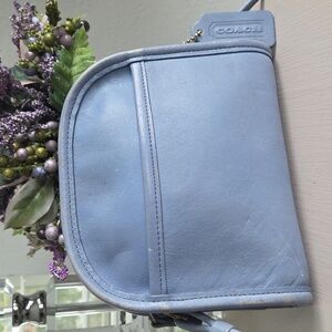 COACH Periwinkle Abbie Leather Crossbody Bag